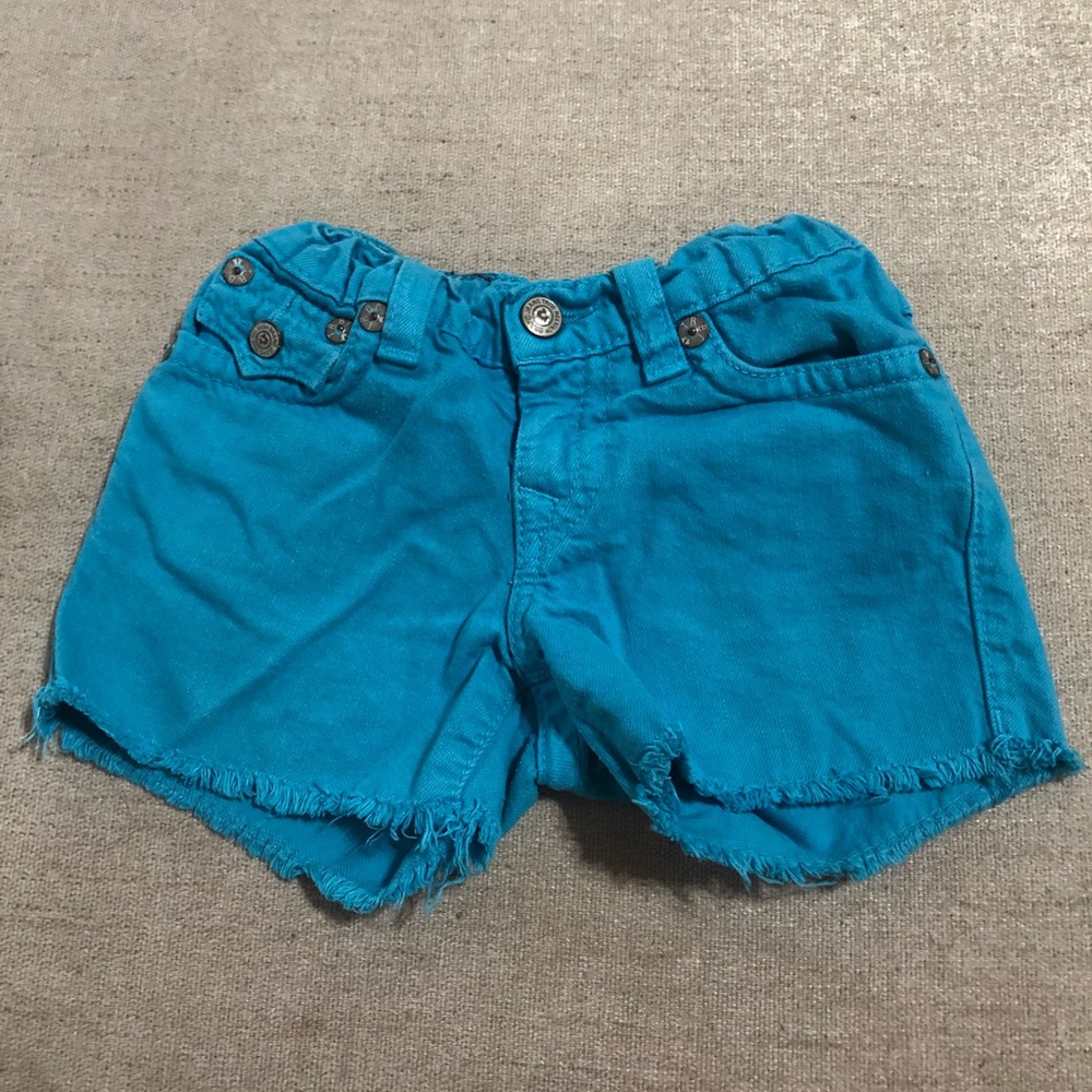 Kids True Religion cutoffs